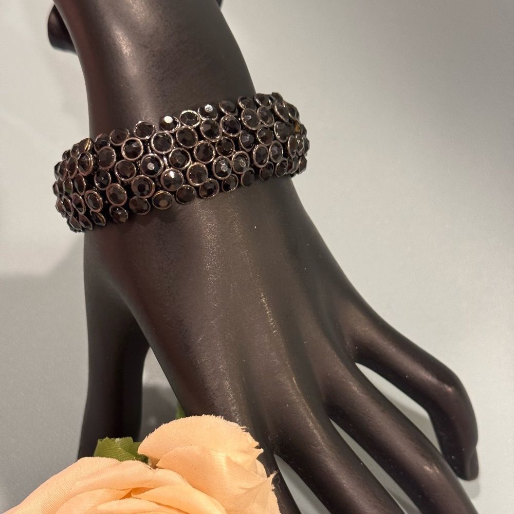 Cara New York NWOT Chic Black Crystal Bracelet
